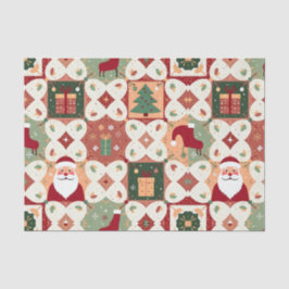 Christmas Patchwork Quilt Seidenpapier