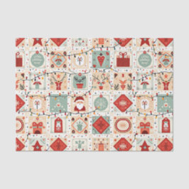 Christmas Patchwork Quilt Seidenpapier