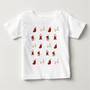 Christmas Pattern Fun Baby T - Shirt