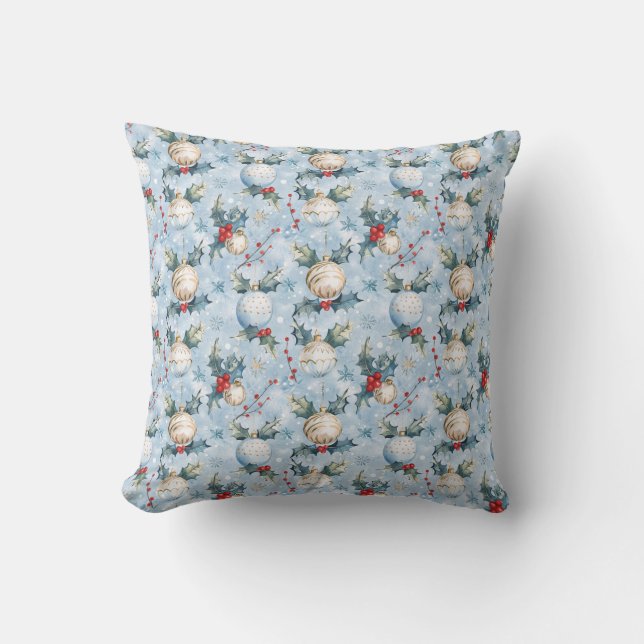 Christmas Pattern Throw Pillow Kissen (Vorderseite)