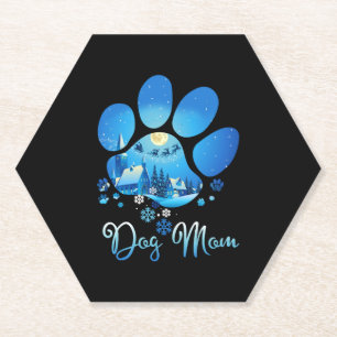 Christmas Paw Dog Mama Untersetzer