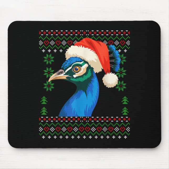 Christmas Pea Ugly Xmas Sweater  Mousepad (Vorne)