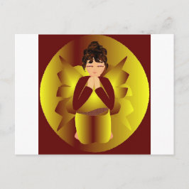 Christmas Peace Angel Feiertagspostkarte