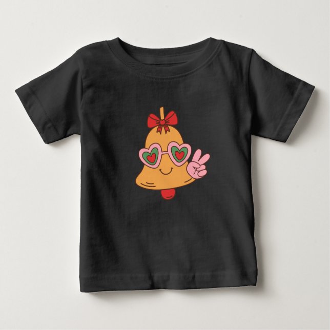 Christmas Peace Bell Baby T-shirt (Vorderseite)