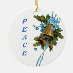 Christmas Peace Bell Keramikornament