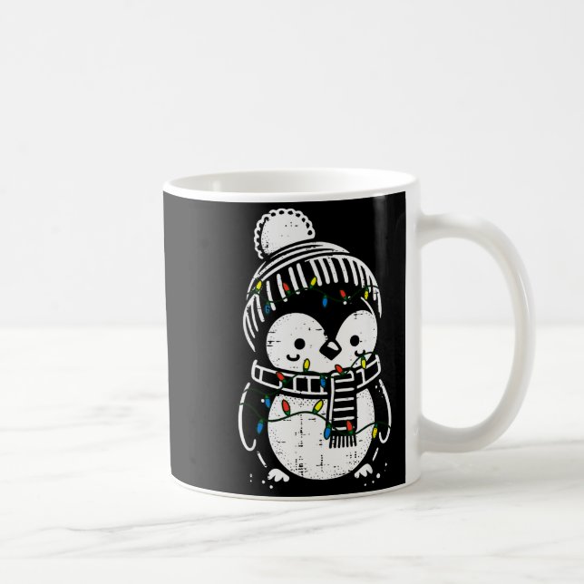 Christmas Penguin F Cute Xmas Boys Girls Kids Todd Kaffeetasse (Rechts)