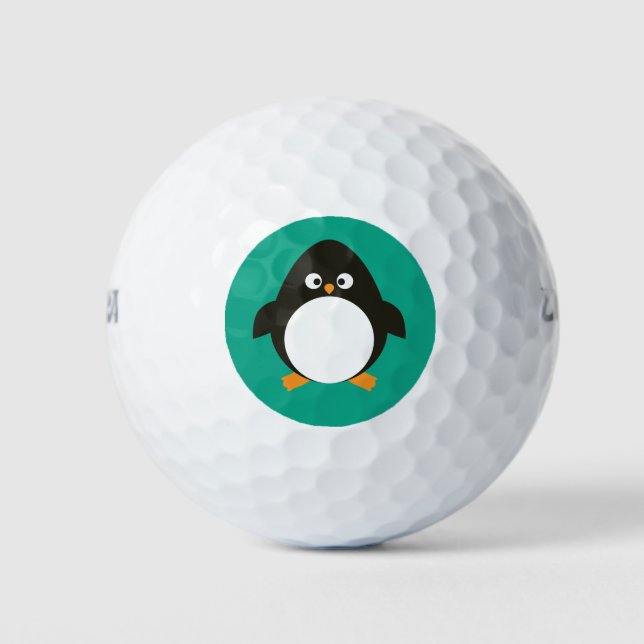 Christmas Penguin Golf Balls Golfball (Vorderseite)