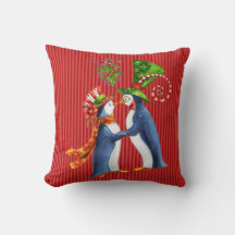 Christmas Penguin Pillow