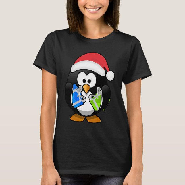 Christmas Penguins Live Lights for the Holiday Squ T-Shirt (Vorderseite)