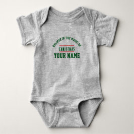 Christmas personalisiert Baby Jersey Bodysuit Baby Strampler