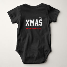 Christmas personalisiert Baby Jersey Bodysuit-Farb Baby Strampler