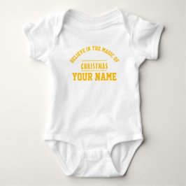 Christmas personalisiert Baby Jersey Bodysuit-Farb Baby Strampler