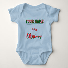 Christmas personalisiert Baby Jersey Bodysuit-Farb Baby Strampler