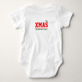 Christmas personalisiert Baby Jersey Bodysuit-Farb Baby Strampler