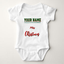 Christmas personalisiert Baby Jersey Bodysuit-Farb Baby Strampler