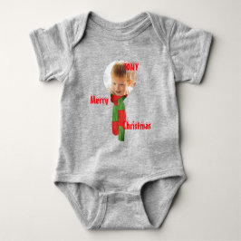 Christmas personalisiert Baby Jersey Bodysuit-Farb Baby Strampler