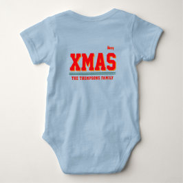 Christmas personalisiert Baby Jersey Bodysuit-Farb Baby Strampler