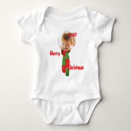 Christmas personalisiert Baby Jersey Bodysuit-Farb Baby Strampler