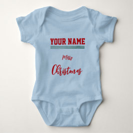 Christmas personalisiert Baby Jersey Bodysuit-Farb Baby Strampler