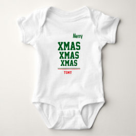 Christmas personalisiert Baby Jersey Bodysuit-Farb Baby Strampler