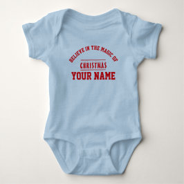 Christmas personalisiert Baby Jersey Bodysuit-Farb Baby Strampler
