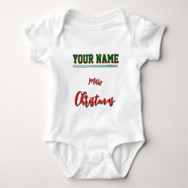 Christmas personalisiert Baby Jersey Bodysuit-Farb Strampler