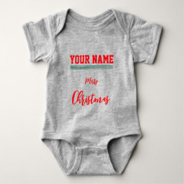 Christmas personalisiert Baby Jersey Bodysuit-Farb Strampler