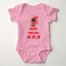 Christmas personalisiert Baby Jersey Bodysuit-Farb