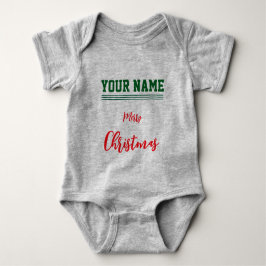 Christmas personalisiert Baby Jersey Bodysuit-Farb Strampler