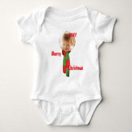 Christmas personalisiert Baby Jersey Bodysuit-Farb Strampler