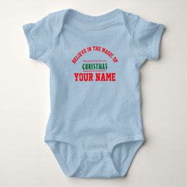 Christmas personalisiert Baby Jersey Bodysuit-Farb Strampler