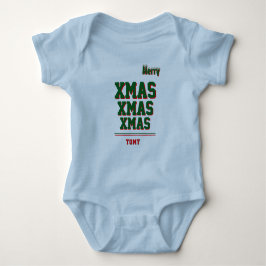 Christmas personalisiert Baby Jersey Bodysuit-Farb Strampler