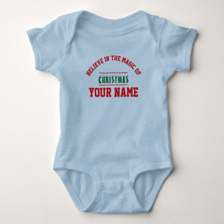 Christmas personalisiert Baby Jersey Bodysuit-Farb Strampler