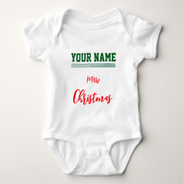 Christmas personalisiert Baby Jersey Bodysuit-Farb Strampler