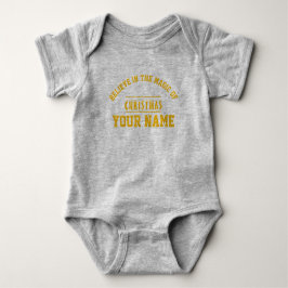 Christmas personalisiert Baby Jersey Bodysuit-Farb Strampler