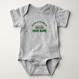 Christmas personalisiert Baby Jersey Bodysuit Strampler