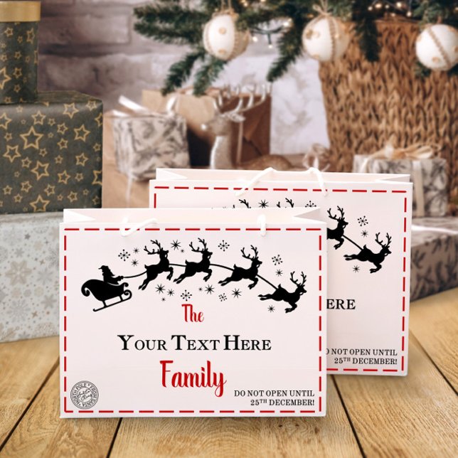Christmas | Personalisierte Weihnachtsgeschenktasc Große Geschenktüte (Von Creator hochgeladen)
