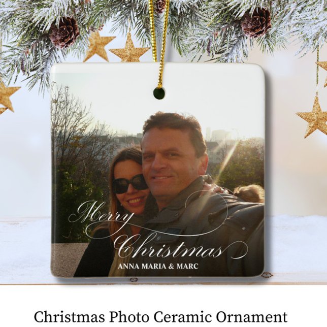 Christmas Photo Ceramic Ornament (Von Creator hochgeladen)