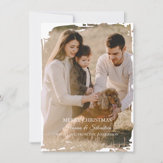  Christmas Photo Feiertagskarte (Vorderseite)