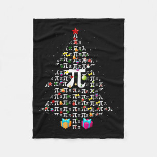 Christmas Pi Funny Mathematics Pi Day Christmas Tr Fleecedecke