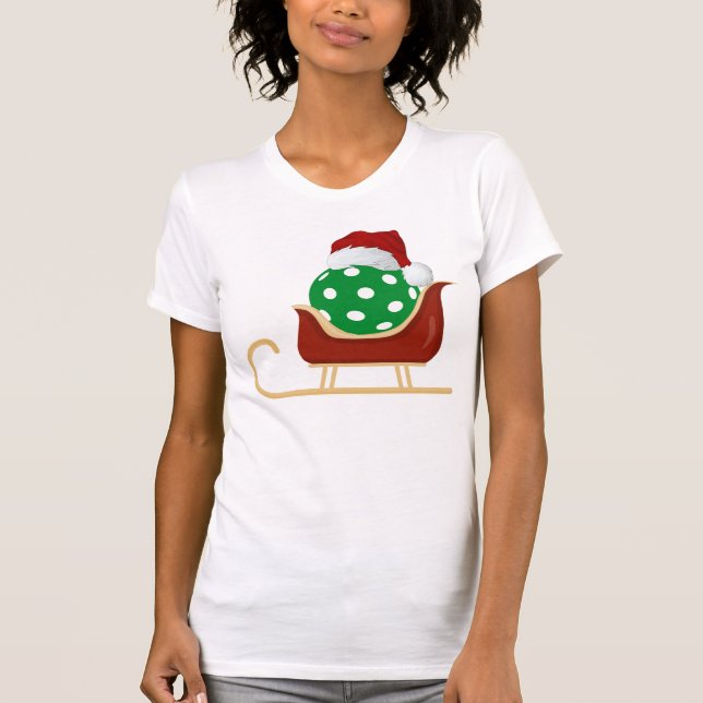 Christmas Pickleball Tshirt | Der Schlitten des We (Vorderseite)