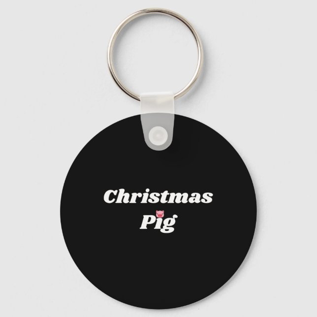 Christmas Pig - Pig And Piggy Gifts For Men And Wo Schlüsselanhänger (Vorderseite)