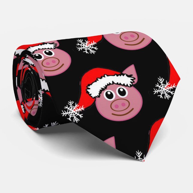 ****CHRISTMAS PIGGY**** CHRISTMAS KRAWATTE (Gerollt)