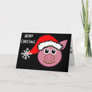 CHRISTMAS PIGGY WÜNSCHT SIE **MERRRY CHRISTMAS** FEIERTAGSKARTE