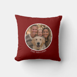 Christmas Pillow Add Your Photo and Text Kissen