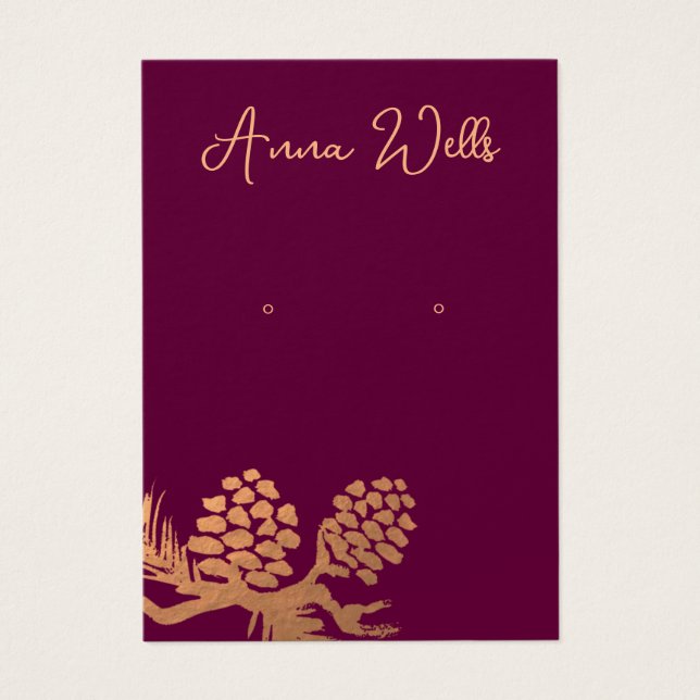 Christmas Pine Cones Earring (Vorderseite)