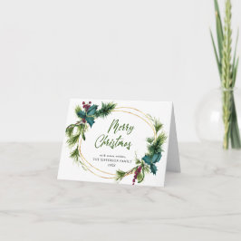 Christmas Pine Cones Rustic Gruß Feiertagskarte