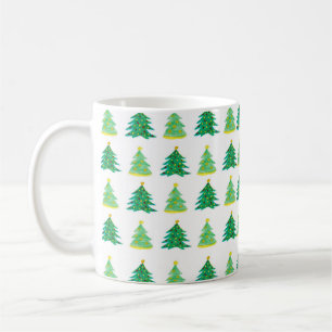 Christmas Pine Pattern Kaffeetasse