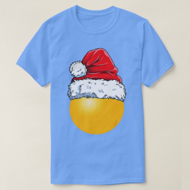 Christmas Ping Pong Ball Santa Hat Funny Sport Xma T-Shirt (Design vorne)