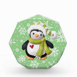 Christmas Pinguin Foto Block